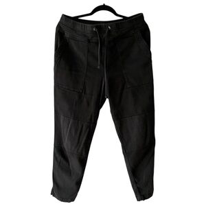 James Perse 100% Cotton Black Drawstring Lounge Pants Size 2 (Medium)